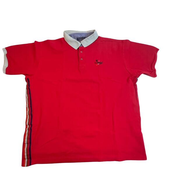 Coogi Polo Mens 4X Red Embroidered Retro Preppy Golf Short Sleeve Hip Hop Shirt - Picture 11 of 13